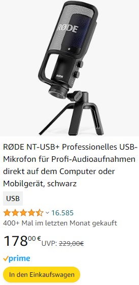 Der ultimative Guide zum RØDE NT-USB+ USB-Mikrofon